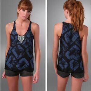 Y2K Joie Alexandrea Tie Dye Beaded Tank Small